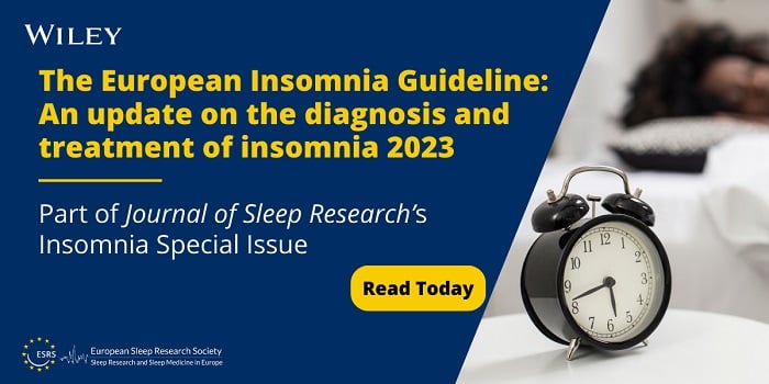The European Insomnia Guideline: An update on the diagnosis and treatment of insomnia 2023